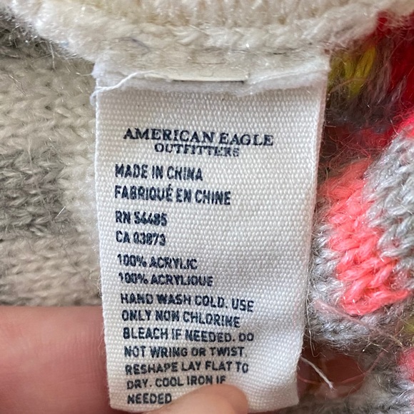 AE neon tribal print scarf / infinity / colourful - Picture 4 of 4